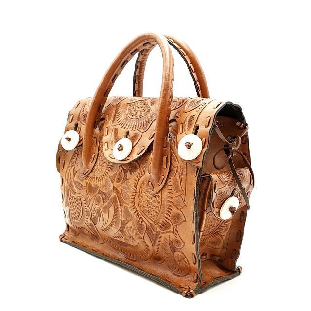 美品 カービングトライブス ハンドバッグ カービング 03-22051809 品数