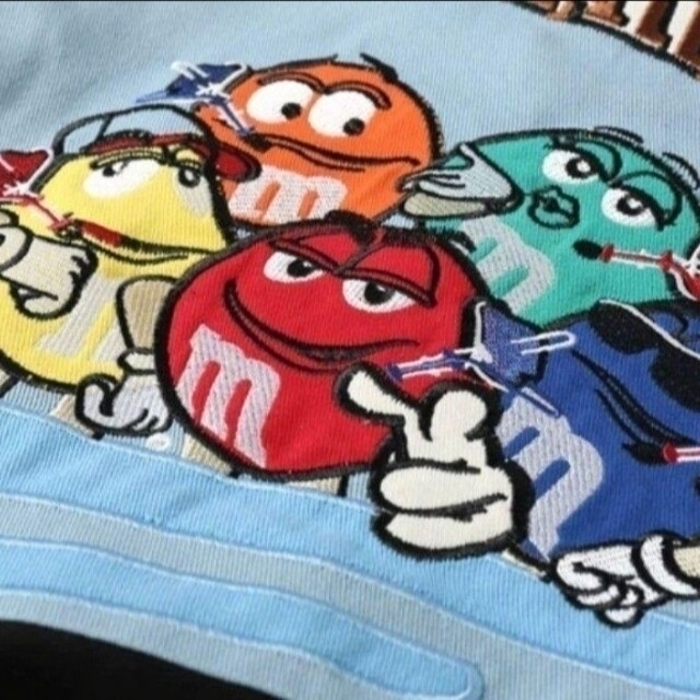 エムアンドエムズ m&m’s ブルゾン レーシングジャケット BL BK XL