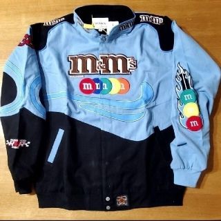 エムアンドエム(M&M)のエムアンドエムズ m&m’s ブルゾン レーシングジャケット BL BK XL(ブルゾン)