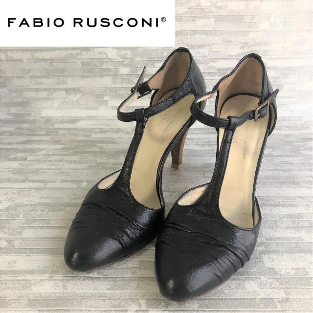 ◇ファビオルスコーニ Fabio Rusconi ストラップパンプス