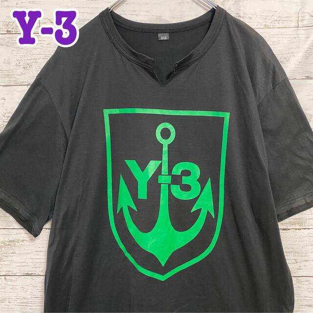 Y-3(ワイスリー)のY-3 ワイスリー　ヨウジヤマモト　Tシャツ　ブラック　 M 一点物　 メンズのトップス(Tシャツ/カットソー(半袖/袖なし))の商品写真
