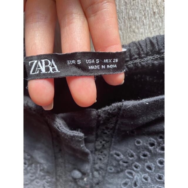 ZARA(ザラ)のpuffブラウス black ZARA レディースのトップス(シャツ/ブラウス(半袖/袖なし))の商品写真