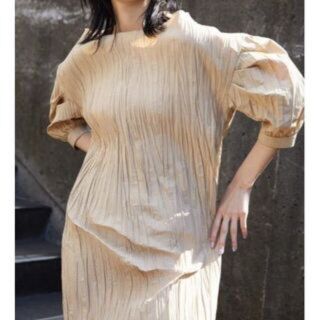  値下げ ◆  CIROI ワンピース ベージュ ◆￥24,200(ロングワンピース/マキシワンピース)
