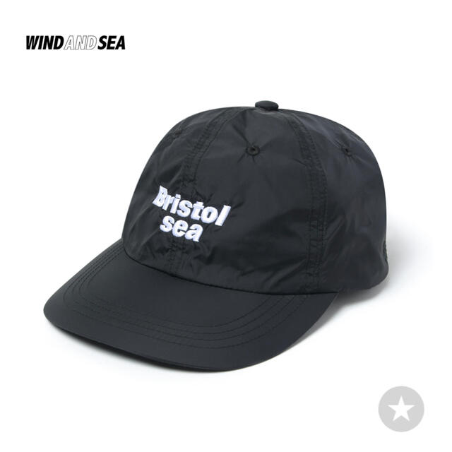 F.C.R.B.(エフシーアールビー)のWIND AND SEA×Bristol NYLON TEAM CAPブラック黒 メンズの帽子(キャップ)の商品写真