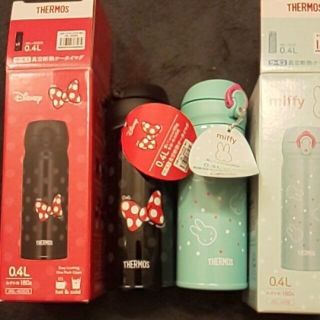 サーモス(THERMOS)のTHERMOS400ml☆ミニーちゃんミッフィーちゃんset(水筒)