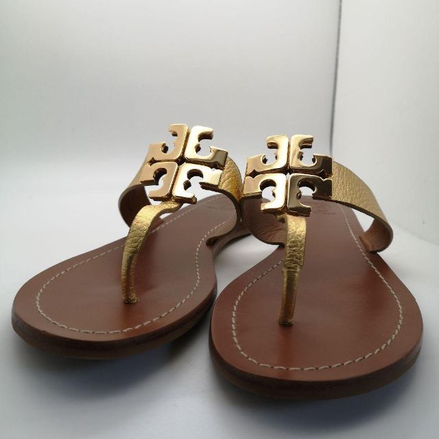 Tory Burch - トリーバーチ ロゴ フラットサンダル サイズ8 25㎝の通販 ...