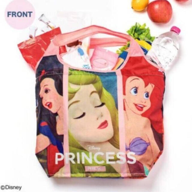 Disney(ディズニー)のmini 付録  ディズニープリンセス マルシェバッグ  レディースのバッグ(エコバッグ)の商品写真