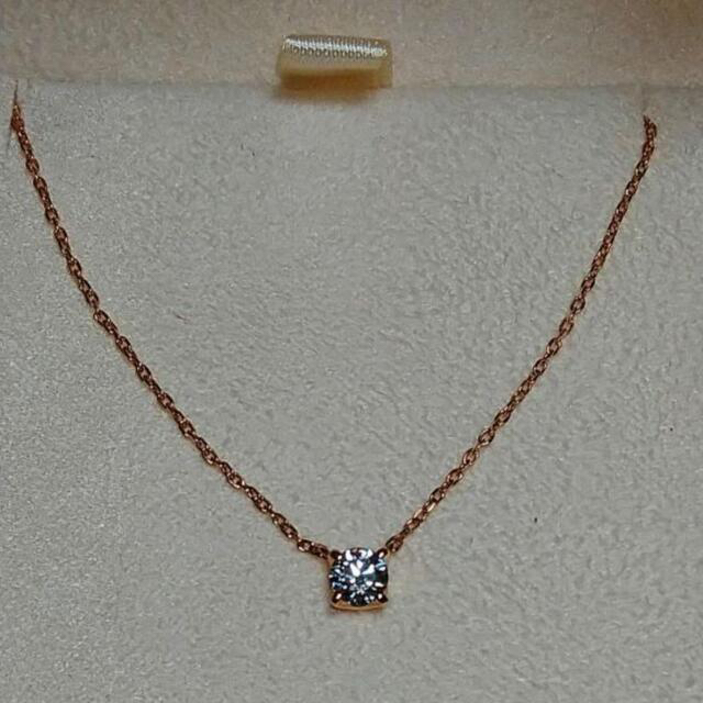 最終値下げ ヴァンドーム青山 キャトルネックレス 一粒ダイヤ - ネックレス