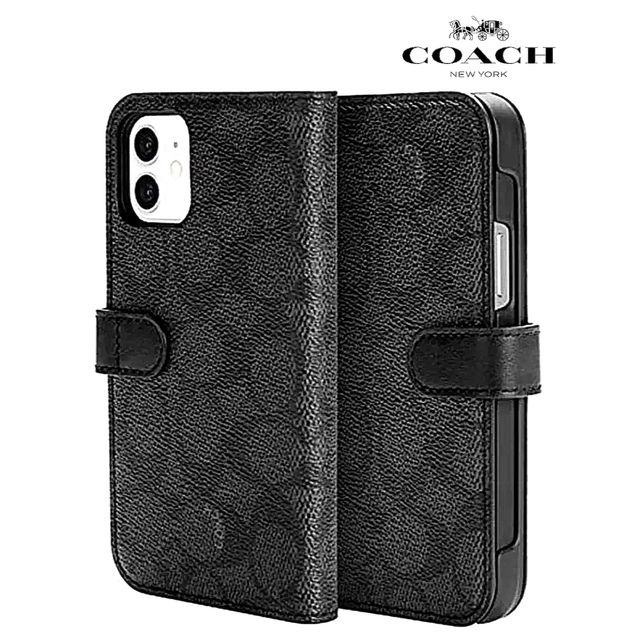 COACH - COACH コーチ iPhone11promax手帳型 ケース 本革スマホケース