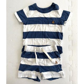 ベビーギャップ(babyGAP)のbabyGAP セットアップ ボーダー　80(ロンパース)