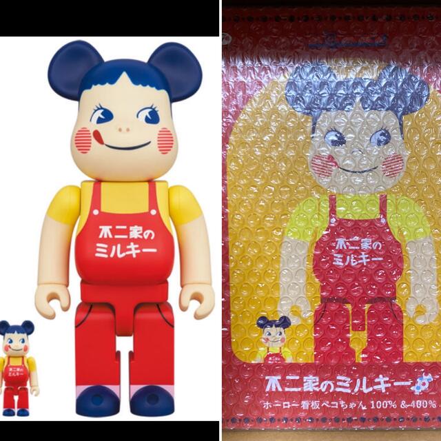 BE@RBRICK ホーロー　ペコちゃん 100％ 400％　ベアブリック