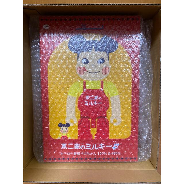 ◎送料込み◎ BE@RBRICK ホーロー看板 ペコちゃん 100% 400%