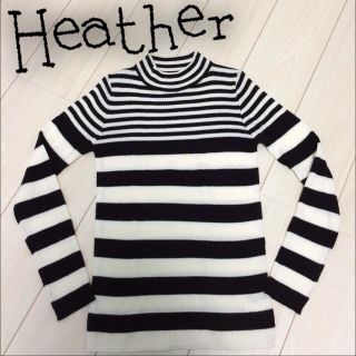 ヘザー(heather)の今季Heather ハイネックリブニット(ニット/セーター)