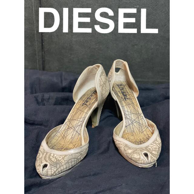 DIESEL(ディーゼル)の37 DIESEL オープントゥパンプス サンダル レディースの靴/シューズ(サンダル)の商品写真