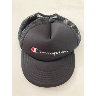 チャンピオン(Champion)のチャンピオン キッズキャップ Champion メッシュ帽子 黒 子供用(帽子)