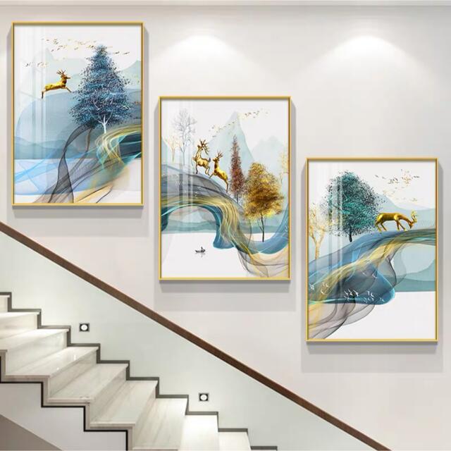 50x50cm厚み美術アートパネル 絵画インテリア 壁飾り  壁画 キャンバスプリントポスター