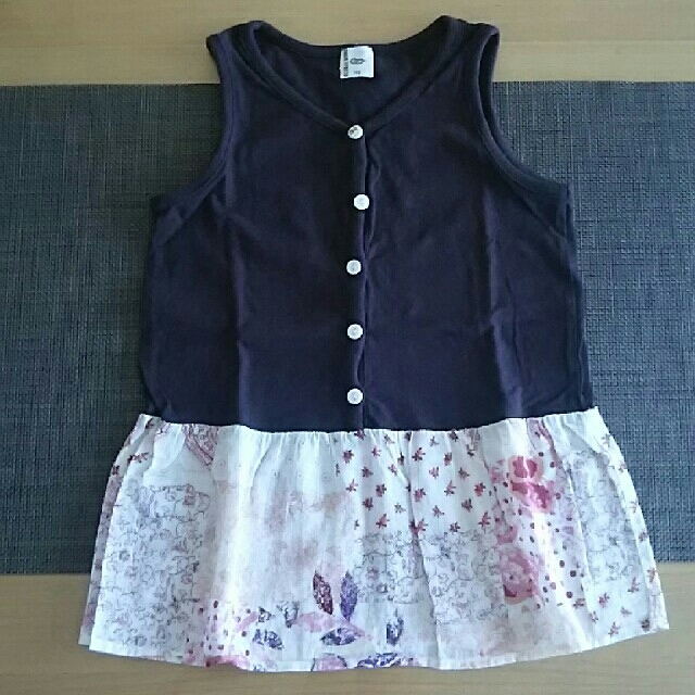 GLOBAL WORK(グローバルワーク)のノースリーブ チュニックワンピース GLOBAL WORK　110 キッズ/ベビー/マタニティのキッズ服女の子用(90cm~)(ワンピース)の商品写真