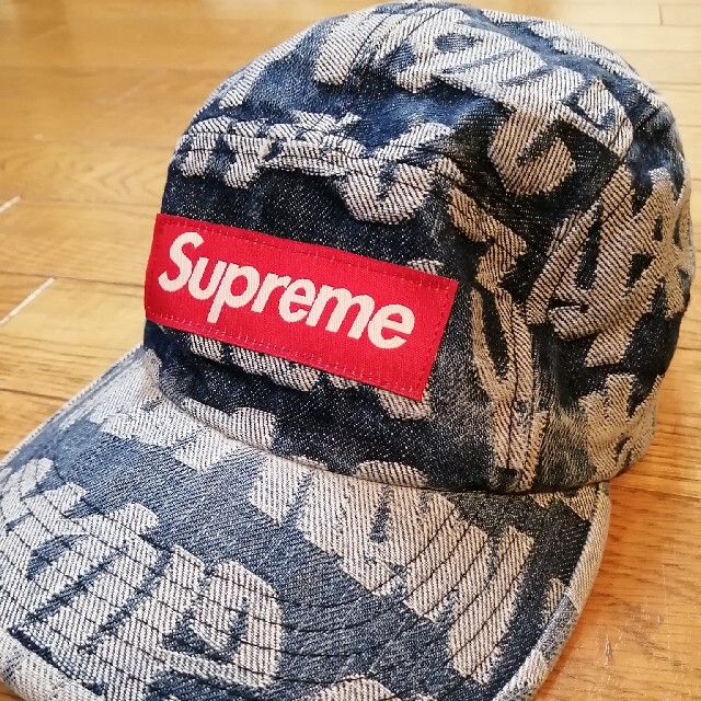 SUPREME Fat Tip Jacquard Denim Cap キャップウォレット