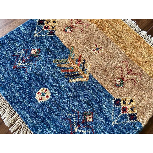 ペルシャ ギャッベ カシュガイ ミニマット 50×47cm QSGM170の通販 by