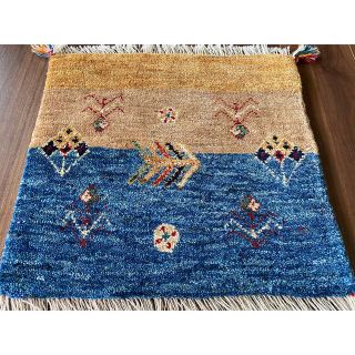 ペルシャ ギャッベ カシュガイ ミニマット 50×47cm QSGM170の通販 by