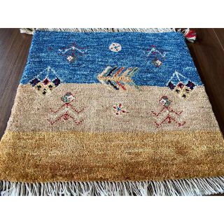 ペルシャ ギャッベ カシュガイ ミニマット 50×47cm QSGM170の通販 by