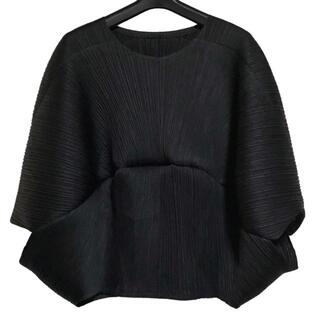 プリーツプリーズイッセイミヤケ(PLEATS PLEASE ISSEY MIYAKE)のプリーツプリーズ 七分袖カットソー美品  -(カットソー(長袖/七分))