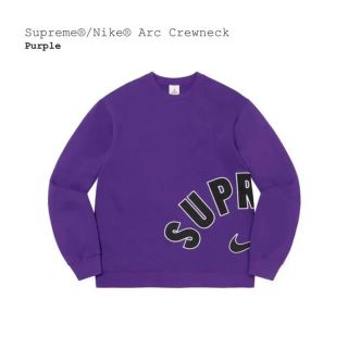 シュプリーム(Supreme)のsupreme nike arc crewneck purple スウェット M(スウェット)