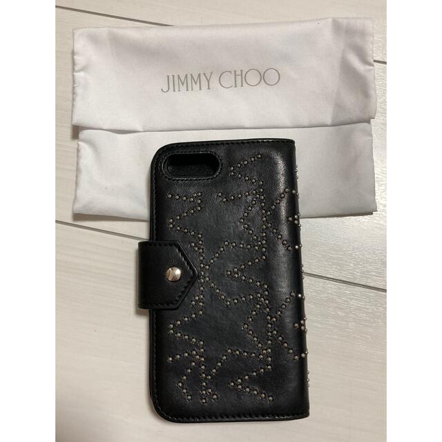 JIMMY CHOO(ジミーチュウ)のJIMMY CHOO ジミーチュウ　スタースタッズ　iPhone用手帳型ケース スマホ/家電/カメラのスマホアクセサリー(iPhoneケース)の商品写真