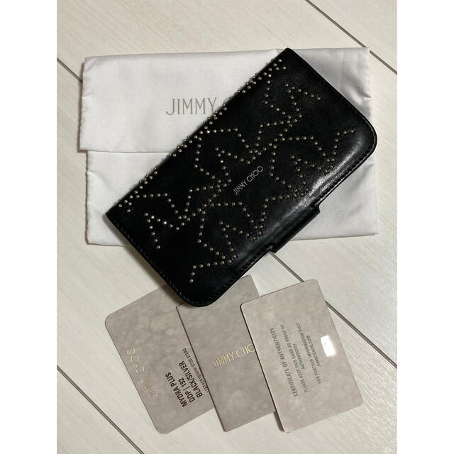 JIMMY CHOO ジミーチュウ　スタースタッズ　iPhone用手帳型ケース