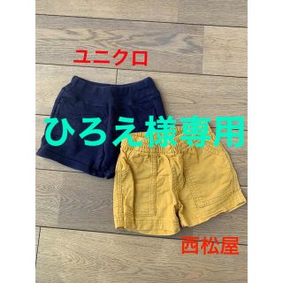 ユニクロ(UNIQLO)のパンツ　半ズボン　80(パンツ)