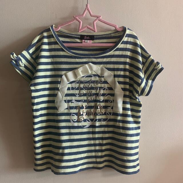 詳細確認用 Barbie  バービー ボーダー カットソー Tシャツ 1 150