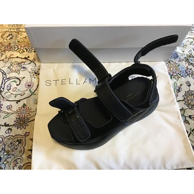 Stella McCartney(ステラマッカートニー)のステラマッカートニー、サンダル、ブラック、サイズ37  中古美品 レディースの靴/シューズ(サンダル)の商品写真