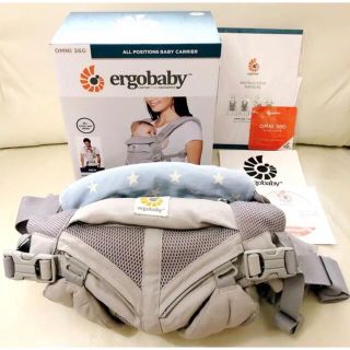 エルゴベビー(Ergobaby)のエルゴ最上級シリーズ☆オムニ360クールエア☆抱っこ紐カバー元箱説明書DVD付き(抱っこひも/おんぶひも)