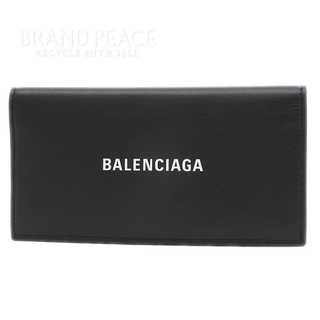 バレンシアガ(Balenciaga)のバレンシアガ エブリデイ 二つ折り長財布 レザー ブラック 531522(財布)