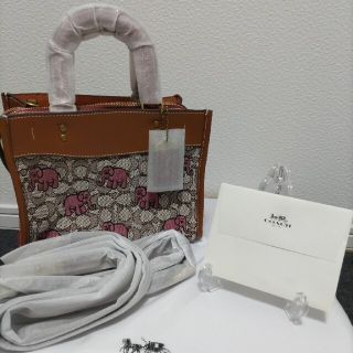 コーチ(COACH)のCOACH ローグ25 トートバッグ ハンドバッグ エレファント モチーフ(トートバッグ)