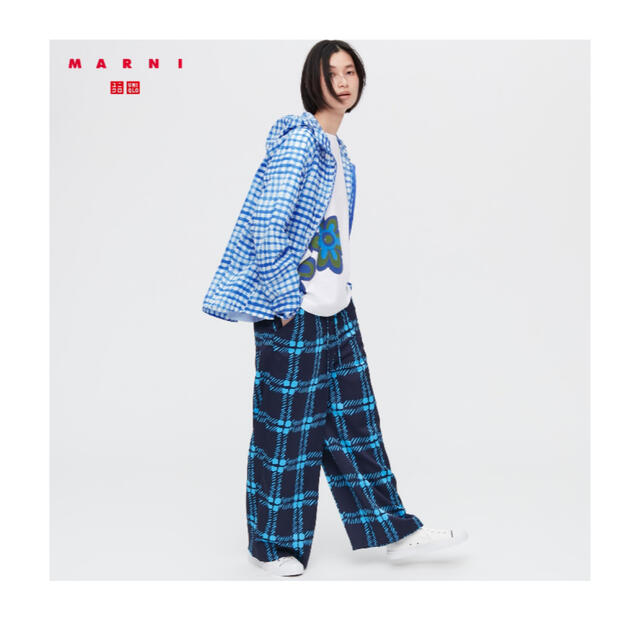 UNIQLO(ユニクロ)のMサイズ　ドレープイージーワイドストレートパンツ　マルニ レディースのパンツ(カジュアルパンツ)の商品写真