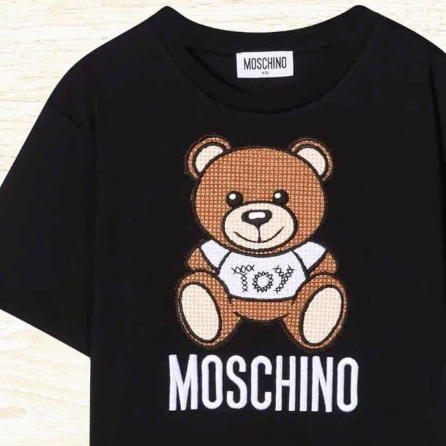 ●新品/正規品● Moschino テディ刺繍 マキシTシャツ