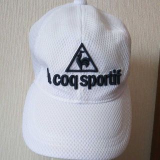 ルコックスポルティフ(le coq sportif)のle coq sportif  メッシュ白キャップ(キャップ)