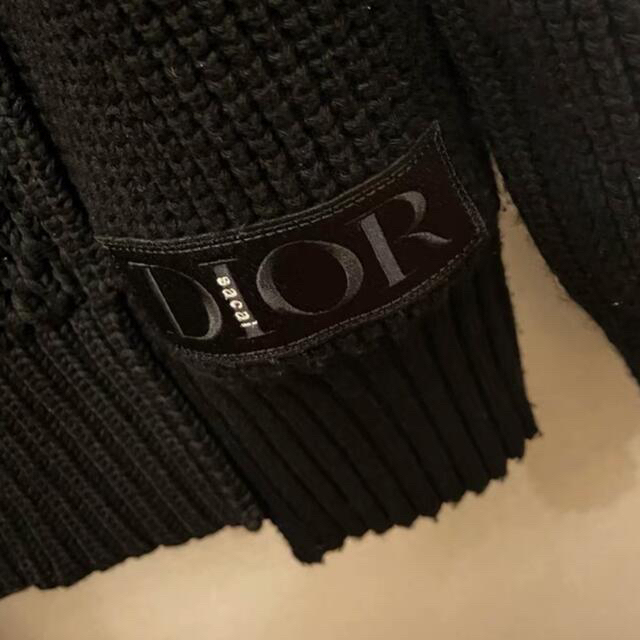 DIOR HOMME(ディオールオム)のdior sacai コラボ　ニットカーディガン　 メンズのトップス(カーディガン)の商品写真