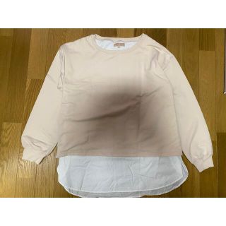 授乳口付き長袖カットソー(マタニティトップス)