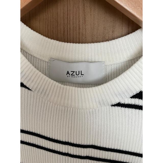 AZUL by moussy(アズールバイマウジー)のアズール マウジー 半袖 ボーダー M メンズのトップス(Tシャツ/カットソー(半袖/袖なし))の商品写真