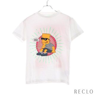 オフホワイト(OFF-WHITE)のBART GLASSES S Tシャツ プリント ホワイト シンプソンズ(Tシャツ/カットソー(半袖/袖なし))