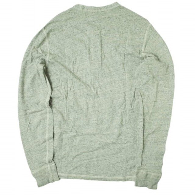 RRL(ダブルアールエル)のRRL ダブルアールエル HENLEY NECK L/S T-SHIRTS ヘンリーネックロングスリーブTシャツ S ライトグレー 長袖 Double RL カットソー TEE フラットシーマ トップス【中古】【RRL】 メンズのトップス(Tシャツ/カットソー(七分/長袖))の商品写真