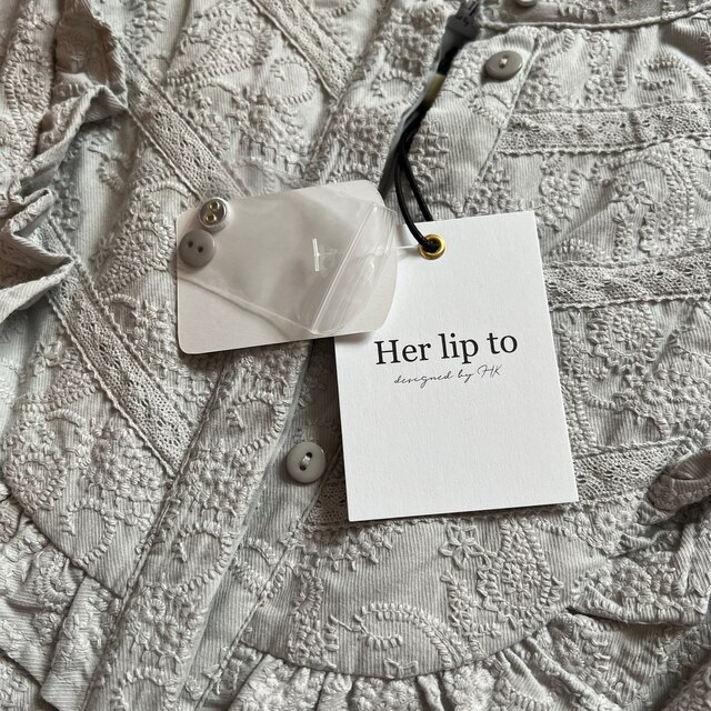 Her lip to(ハーリップトゥ)の♡ Paisley Cotton Lace Long Dress♡ レディースのワンピース(ロングワンピース/マキシワンピース)の商品写真