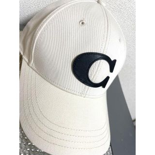 コーチ(COACH)のコーチ　キャップ　ホワイト　COACH 値下げ(キャップ)