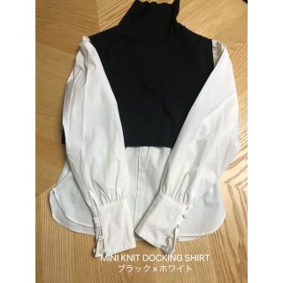 アメリヴィンテージ(Ameri VINTAGE)の【かーる様専用】MINI KNIT DOCKING SHIRT (シャツ/ブラウス(長袖/七分))