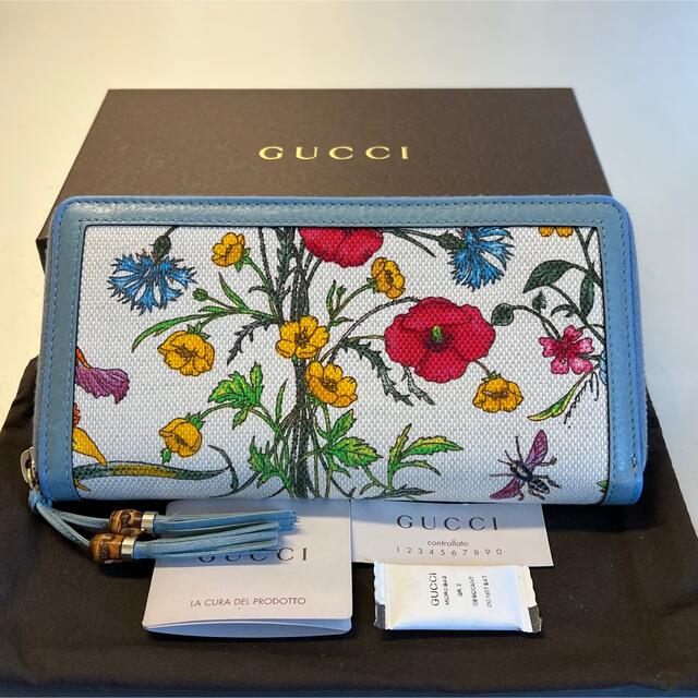 オンラインショップ】 新品同様‼️ グッチ GUCCI 財布 長財布 フローラ