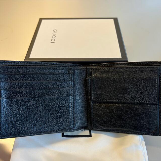 【超ポイントバック祭】小物未使用に近い‼️ グッチ GUCCI 財布 二つ折り 折り財布 シェリーライン