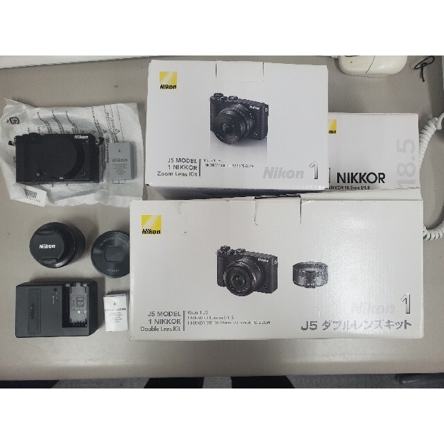 NIKON1 J5 ダブルレンズキット ＋ 30-110mm望遠レンズスマホ/家電/カメラ