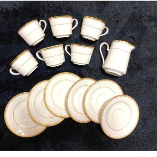 ノリタケ(Noritake)のノリタケIvory Chinaデミタスカップ6客＆皿＆ミルクピッチャー(食器)